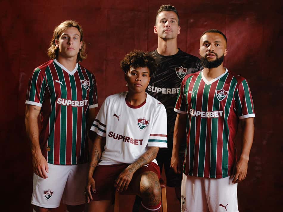 Fluminense apresenta uniformes, agora produzidos pela Puma