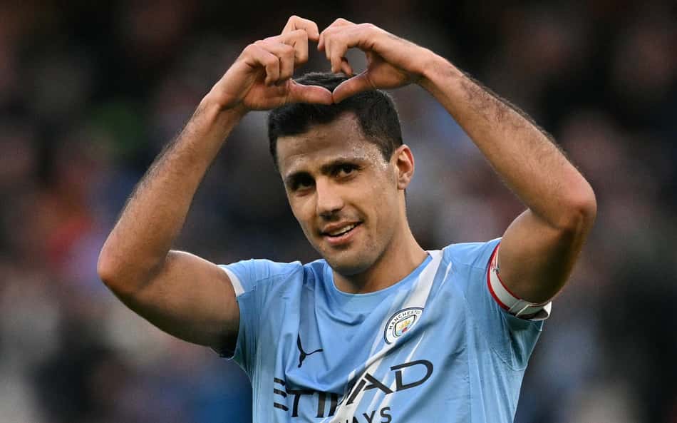 Rodri voltou a marcar pelo Manchester City na Copa da Inglaterra (Foto:Oli SCARFF / AFP)