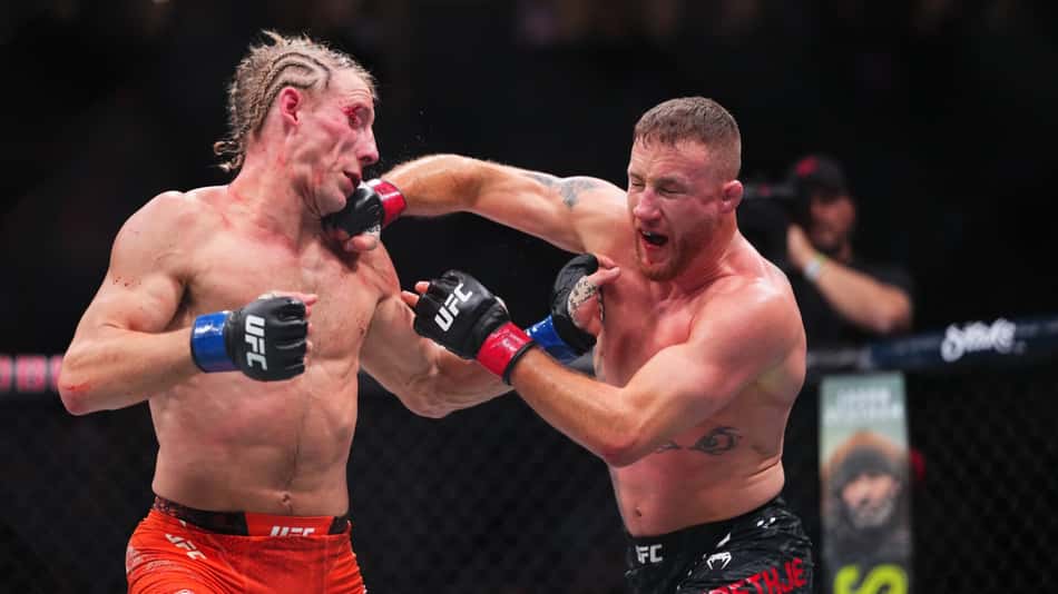 Justin Gaethje virou campeão interino do UFC (Foto: Reprodução Twitter ufc)