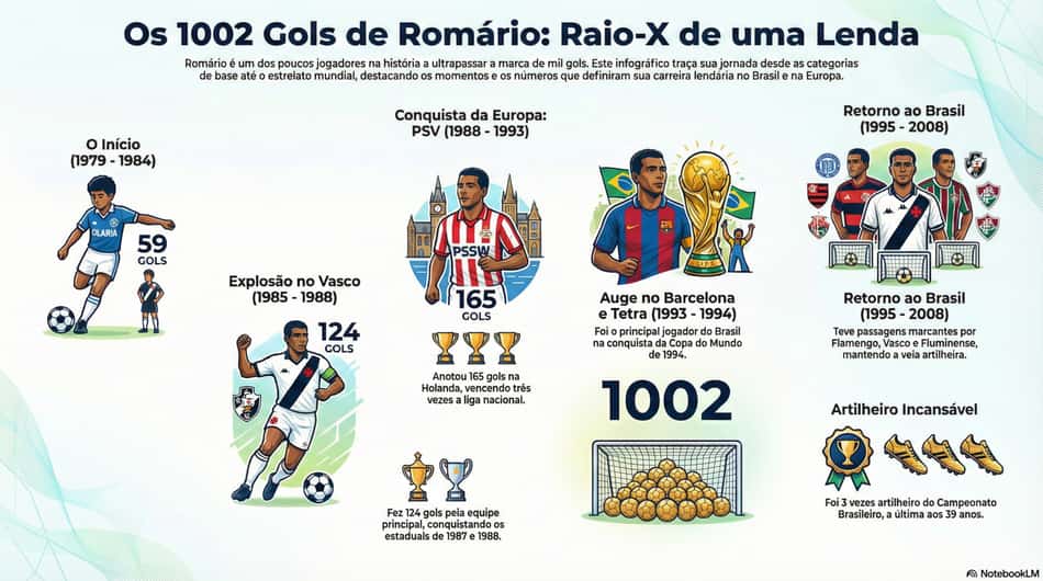 Arte Gols Romário