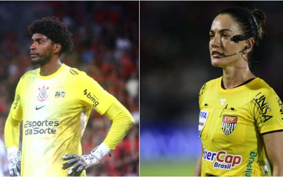 Hugo Souza se solidariza com árbitra alvo de fala machista de jogador do Bragantino