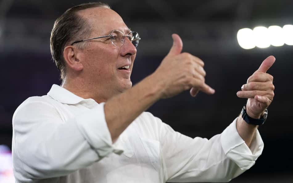 John Textor marcou presença na goleada do Botafogo (Foto: Jorge Rodrigues/AGIF/GazetaPress)