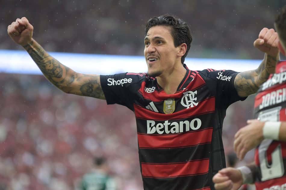Pedro em ação pelo Flamengo (Foto: Dhavid Normando/Código19/Gazeta Press)