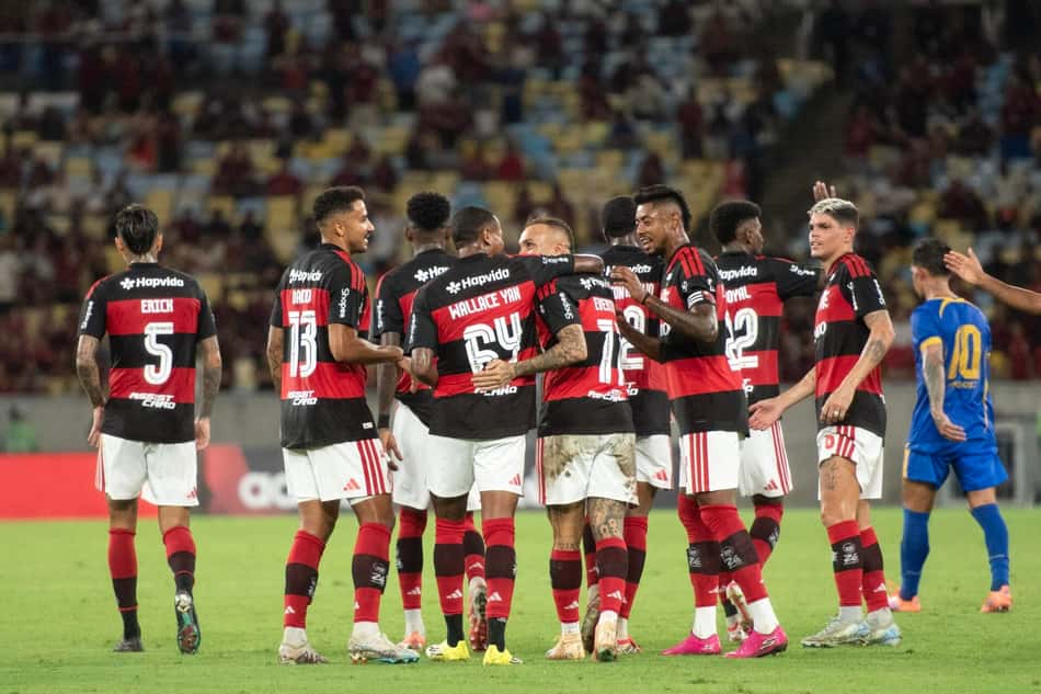 Flamengo atropelou o Sampaio Corrêa (Foto: DELMIRO DOS SANTOS JUNIOR/Mochila Press/Gazeta Press)