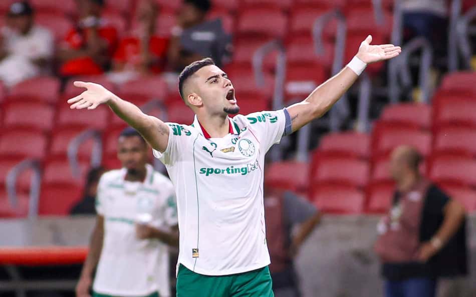 Andreas Pereira marcou em Internacional x Palmeiras (Foto: WILLIAN ABI/Pera Photo Press/Gazeta Press)