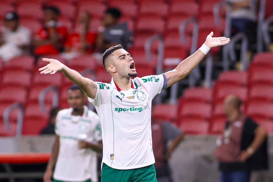 Andreas Pereira marcou em Internacional x Palmeiras (Foto: WILLIAN ABI/Pera Photo Press/Gazeta Press)