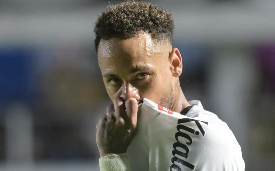 Neymar marcou os gols da vitória do Santos por 2 a 1 diante do Vasco, na Vila Belmiro. (Foto: Jota Erre/ Agif/Gazeta Press)