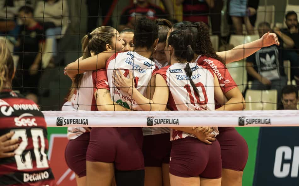 Sesc RJ Flamengo x Barueri na Superliga Feminina (Foto: Mariana Sá/ Flamengo)