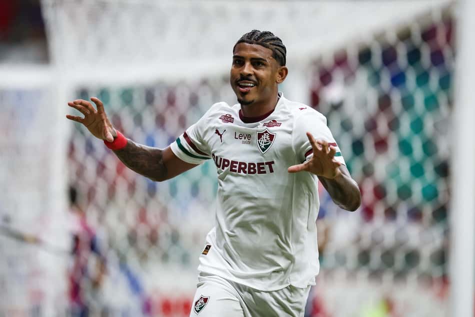 John Kennedy comemora gol contra o Bahia (Foto: MARCELO GONÇALVES / FLUMINENSE F.C.)