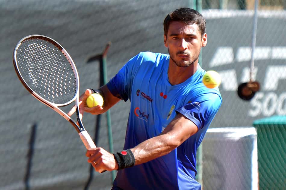O brasileiro Igor Marcondes, que disputa o qualifying do Rio Open (Foto: João Pires/Fotojump)