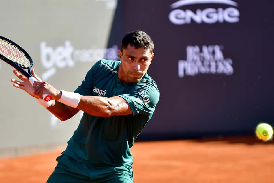 Thiago Monteiro é o brasileiro com mais participações nas quartas do Rio Open (Foto: João Pires/Fotojump)