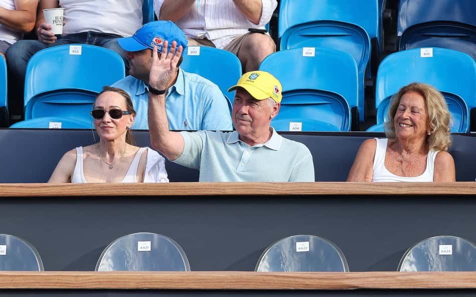 Com Ancelotti presente, torcedores no Rio Open pedem Neymar e outros nomes na Seleção