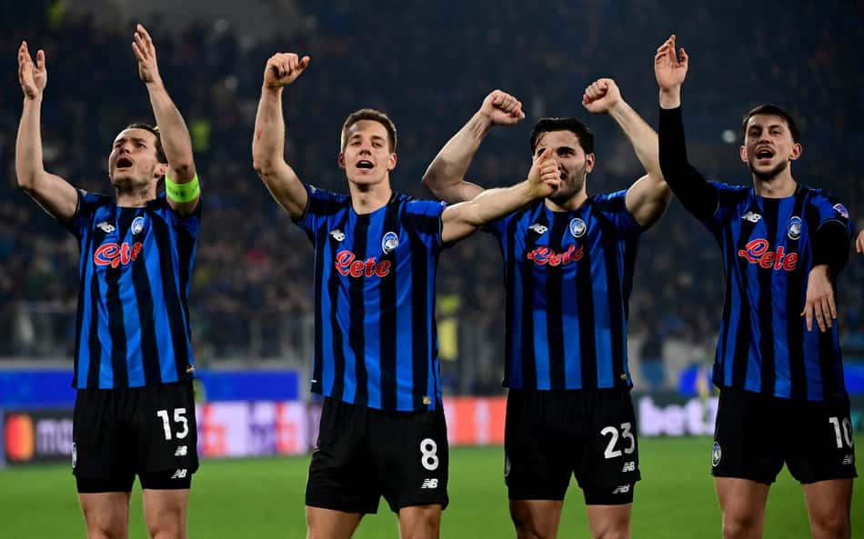 A Atalanta venceu o Borussia Dortmund por 4 a 1 pela Champions League (Foto: PIERO CRUCIATTI / AFP)