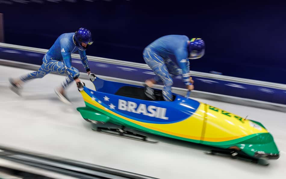 Brasil alcança melhor marca da história no bobsled nas Olimpíadas de Inverno