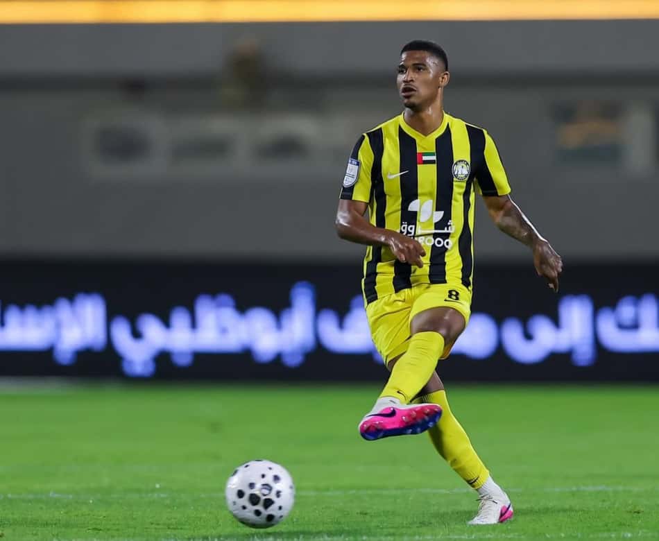 Caio Eduardo em ação pelo Al Ittihad Kalba (Foto: Divulgação)Caio Eduardo em ação pelo Al Ittihad Kalba (Foto: Divulgação)