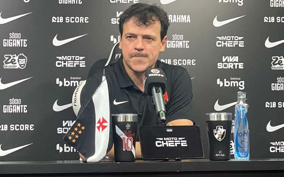Diniz avalia atuação do Vasco em derrota para o Bahia: 'Frustração'