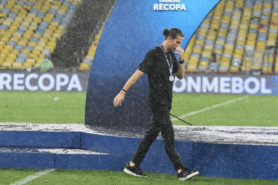 Filipe Luís Flamengo Lanús Recopa