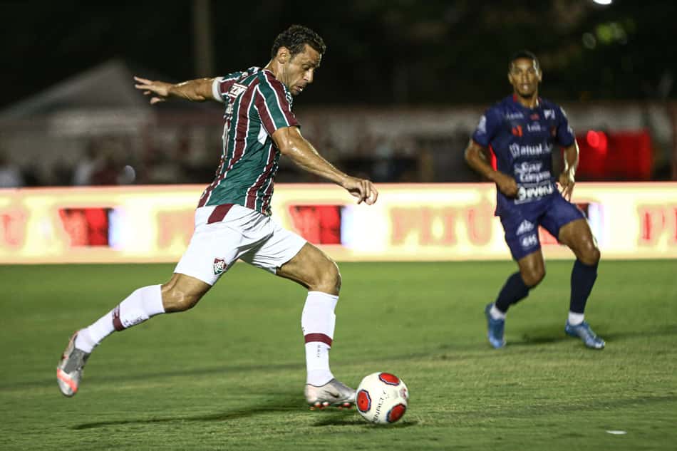 Fred em campo pelo Fluminense contra o Bangu, pelo Carioca de 2022 (Foto: Lucas Merçon/FFC)