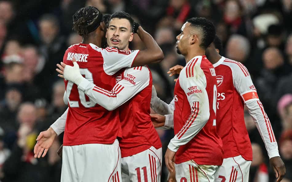 Gabriel Jesus e Gabriel Martinelli brilham na vitória do Arsenal