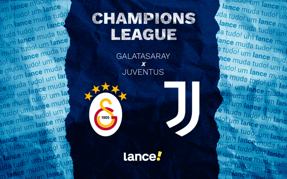 Galatasaray x Juventus pelos playoffs da Champions League (Arte: Lance!)