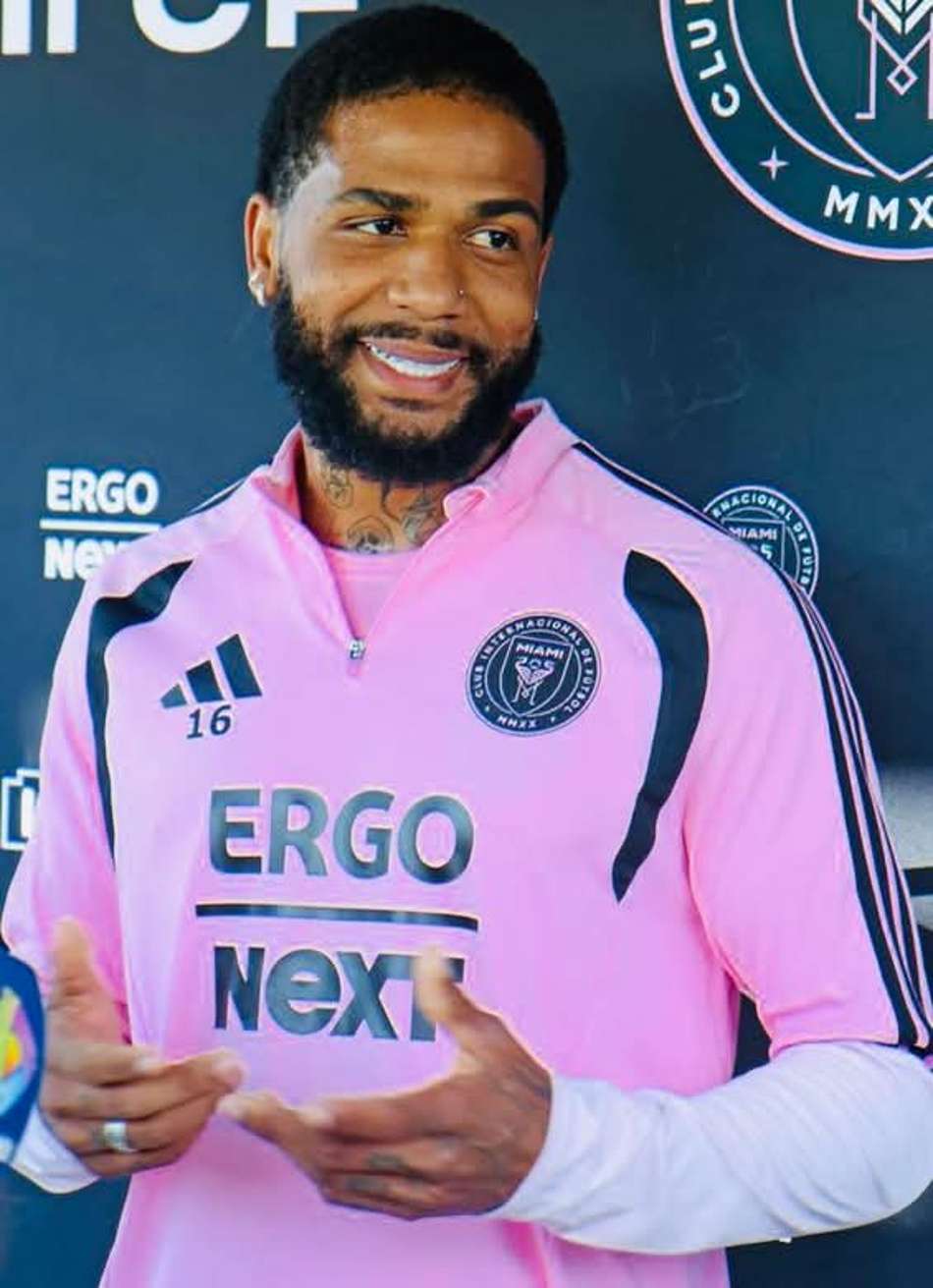 Micael, ex-Palmeiras, em entrevista no Inter Miami (Foto: Reprodução/X)