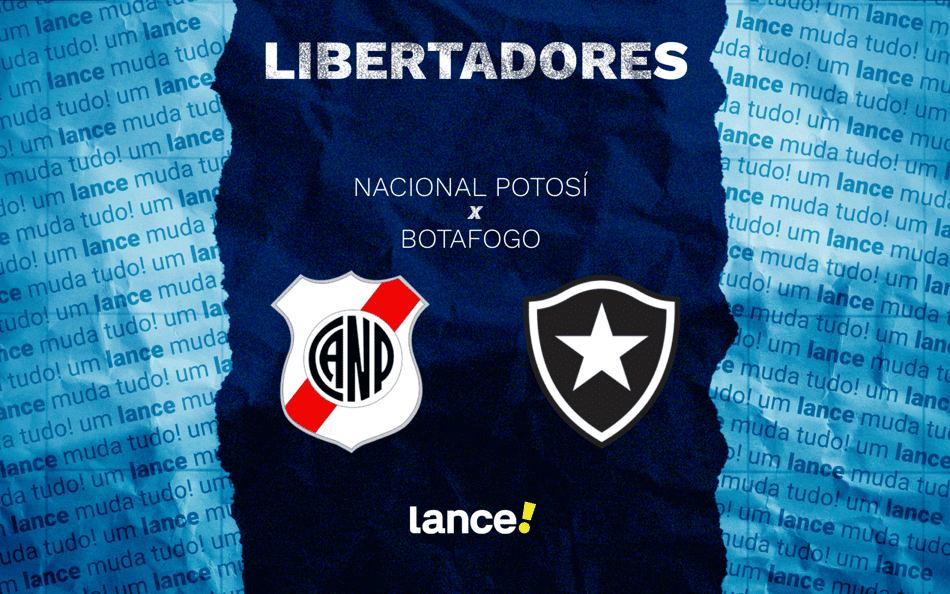 Nacional Potosí e Botafogo se enfrentam pelo jogo de ida da 2ª fase da Libertadores, na quarta-feira (18) (Arte/Lance)