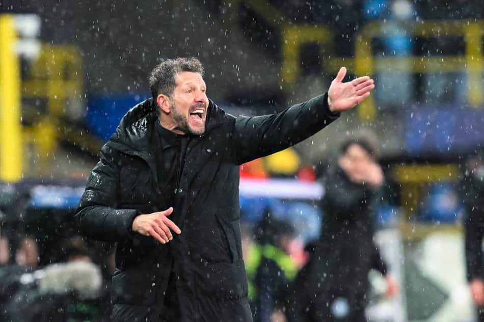 Simeone orienta jogadores do Atlético de Madrid contra Club Brugge, pela Champions League