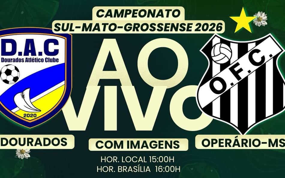 É HOJE! Lance!TV transmite Dourados x Operário-MS ao vivo e com imagens