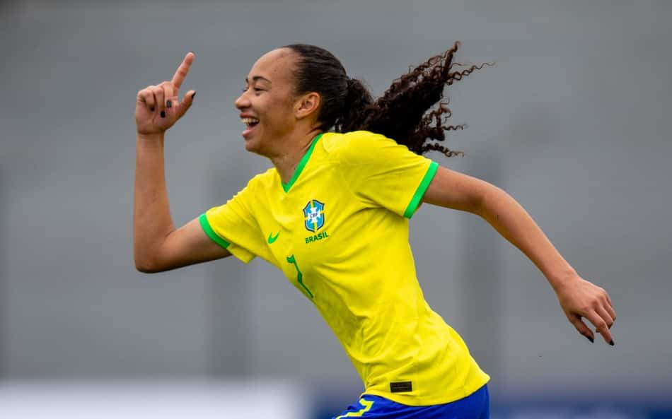 Aline Gomes, do Pachuca, está de volta à Seleção Brasileira. (Foto: Leandro Lopes/CBF)