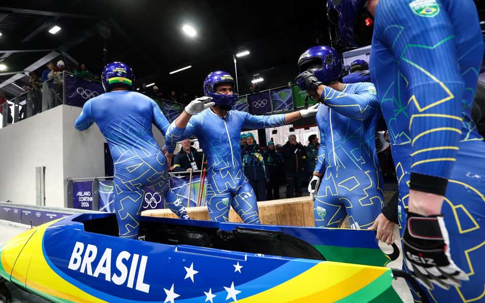 Brasil supera recorde e termina em 19° no bobsled 4-man