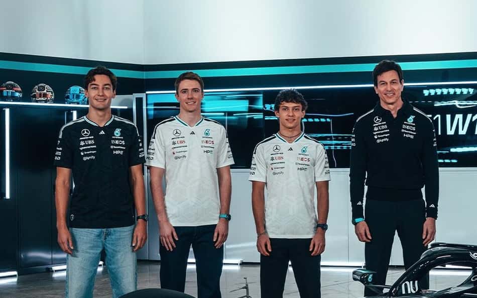Mercedes lança carro para temporada 2026 da F1, e chefe celebra resultados dos treinos