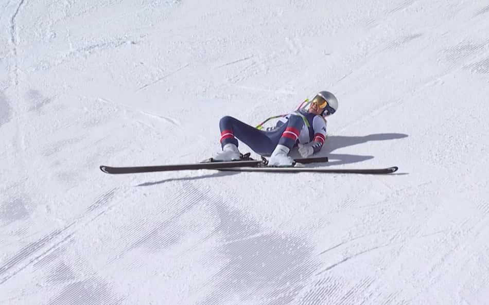 Esquiadora passa por cirurgia após acidente nas Olimpíadas de Inverno