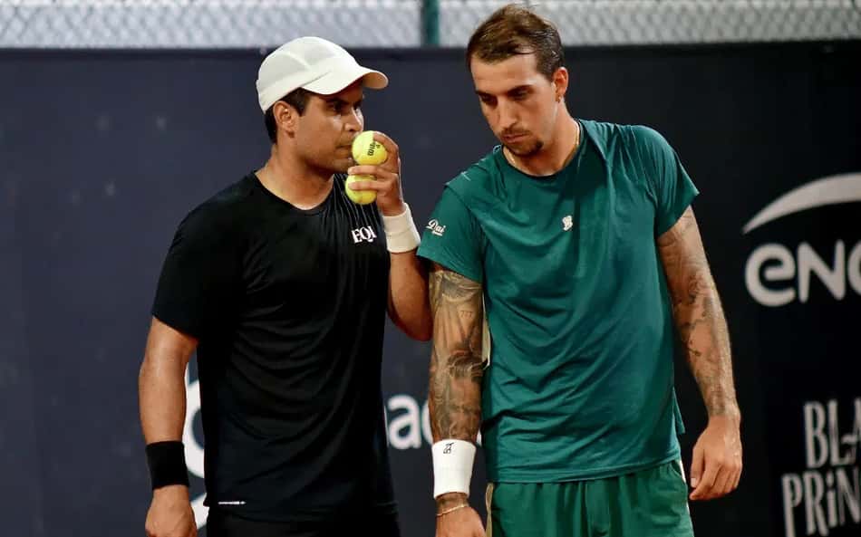 Veja os lances de Meligeni e Zormann nas quartas de duplas do Rio Open