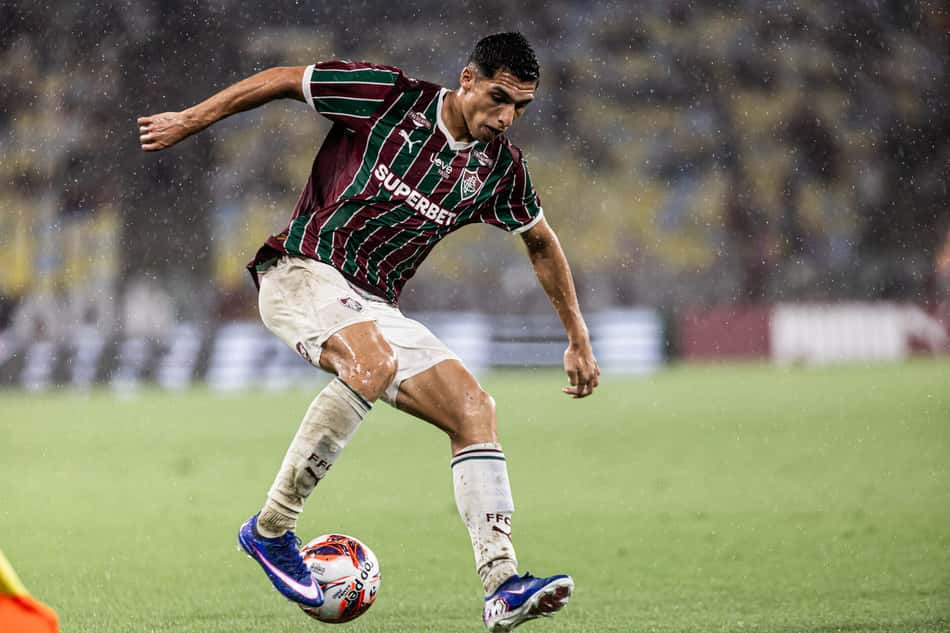 Kevin Serna em campo pelo Fluminense contra o Maricá (Foto: Marina Garcia/FFC)