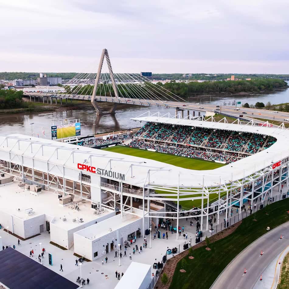 CPKC Stadium, no Kansas. (Foto CPKC Stadium/Divulgação)