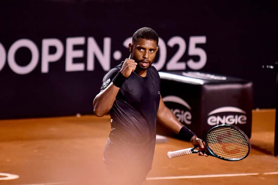 João Lucas Reis em ação no qualifying do Rio Open (Foto: Fotojump)