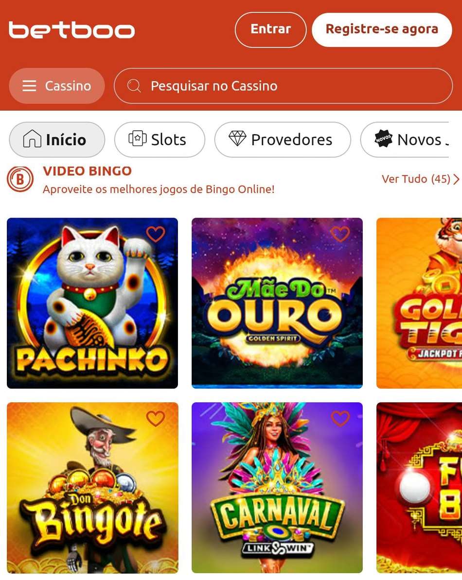 Captura de tela de video bingo no cassino Betboo.