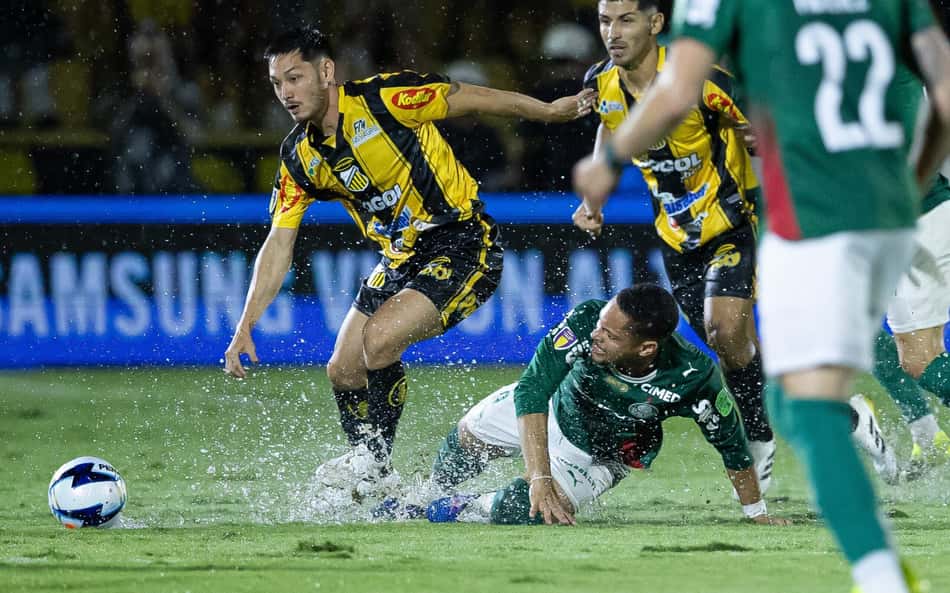 Vitor Roque durante a final do Campeonato Paulista, em Novo Horizonte. (Foto: LEO BARRILARI/Gazeta Press)