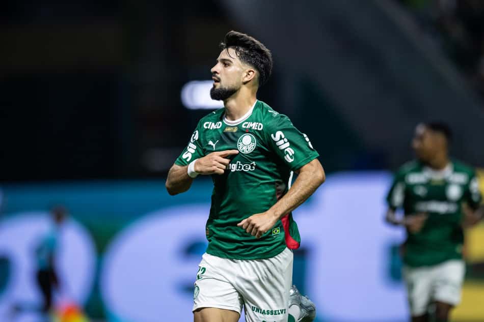 Flaco López deu vitória ao Palmeiras (Foto: JHONY INACIO/Agencia Enquadrar/Gazeta Press) Agencia Enquadrar/Agencia Enquadra)