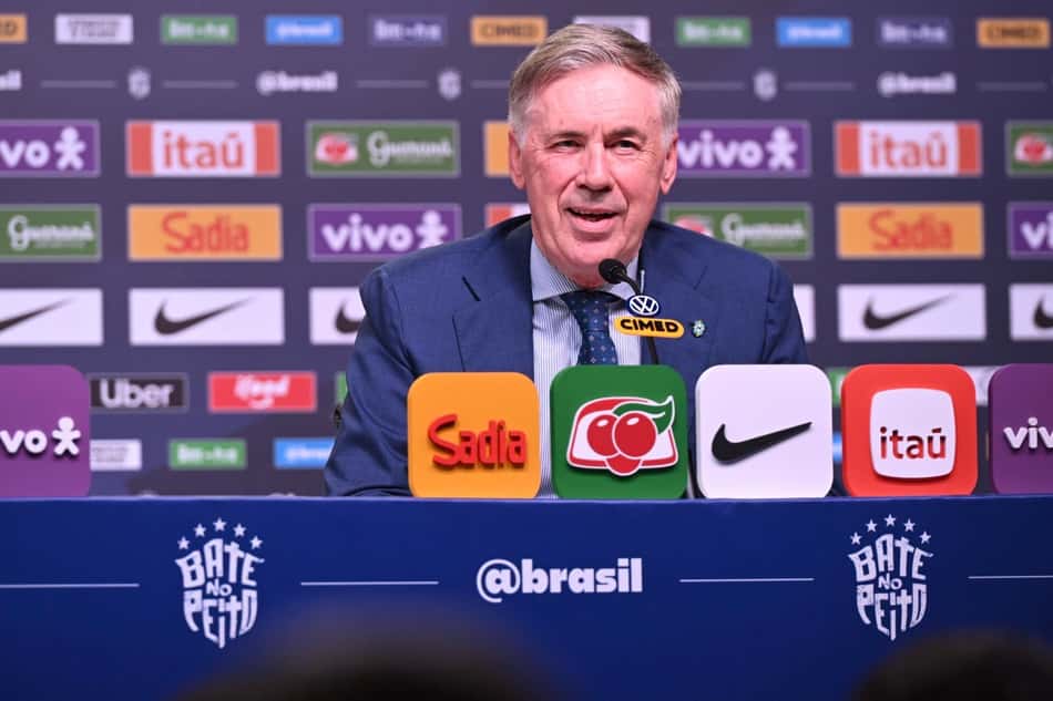 Carlo Ancelotti, técnico da Seleção Brasileira (Foto: (Foto: Alexandre Brum/Agencia Enquadrar/Gazeta Press)