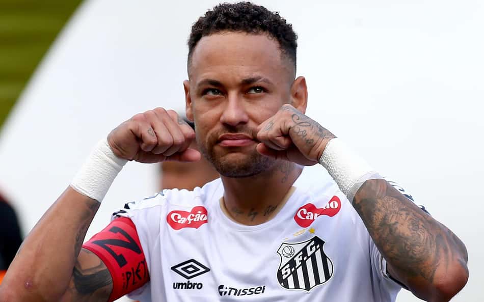 Neymar em campo contra o Corinthians (Foto: Mauricio De Souza/Agif/Gazeta Press)