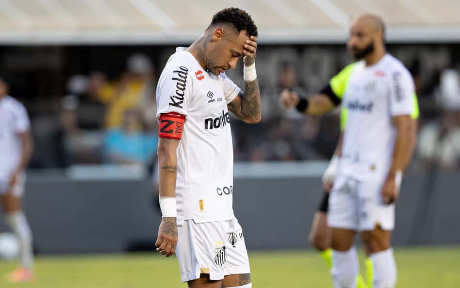 Neymar durante partida entre Santos e Corinthians (Foto: Léo Barrilar/Gazeta Press)