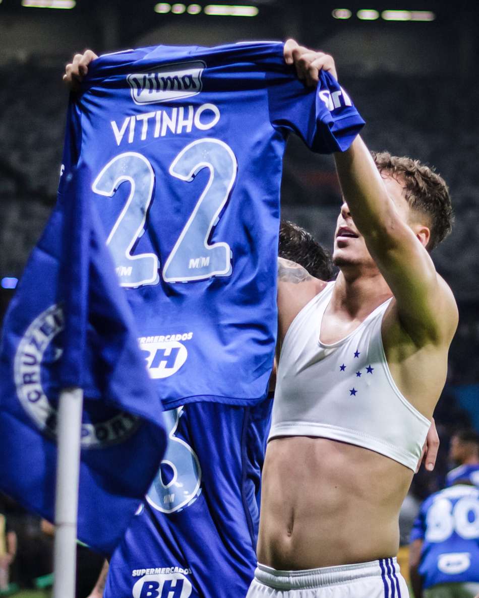 Vitinho no jogo Cruzeiro x Athletico-PR, no Mineirão, em Belo Horizonte