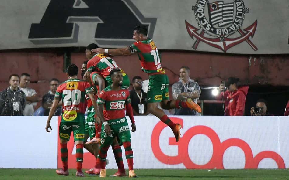 Zé Vitor marcou contra o Corinthians no Paulistão (Foto: Divulgação/Portuguesa)