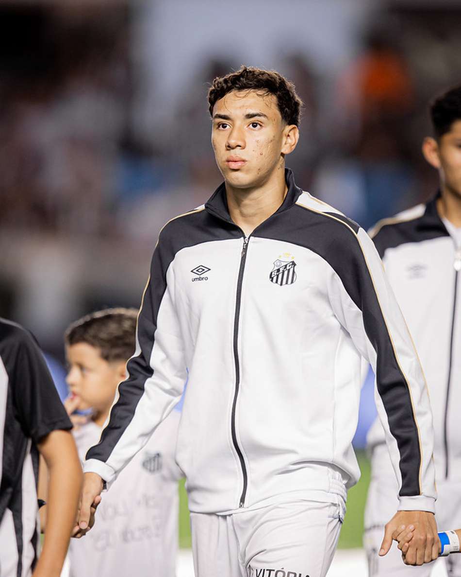 Gabriel Bontempo durante duelo do Santos com o Vasco. (Foto: Raul Baretta/ Santos FC)