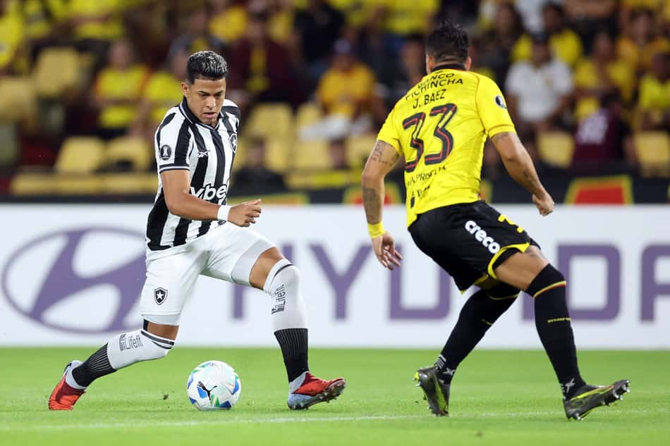 Matheus Martins fez o gol do Botafogo em Guayaquil (Foto: Vítor Silva/Botafogo)