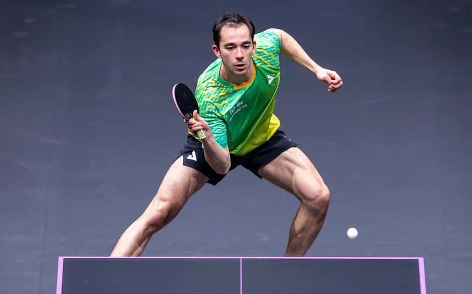 Calderano perde de virada para algoz olímpico e cai nas quartas do WTT Champions