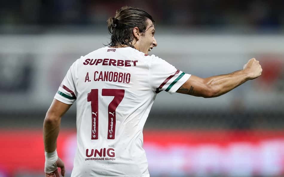 Canobbio comemora gol pelo Fluminense contra o Remo (Foto: Marcelo Gonçalves/ Fluminense FC)