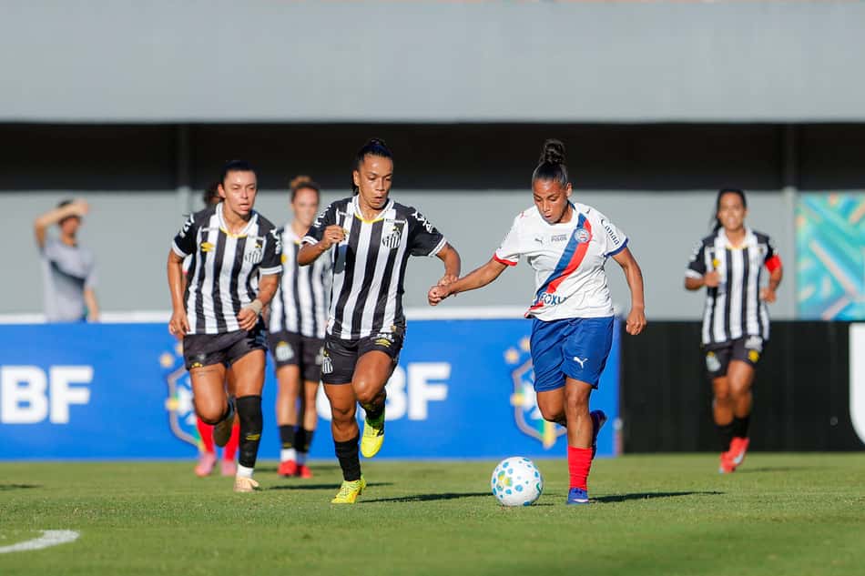 Bahia supera Santos pela quarta rodada do Brasileirão Feminino. (Foto: Rafael Rodrigues/EC Bahia)