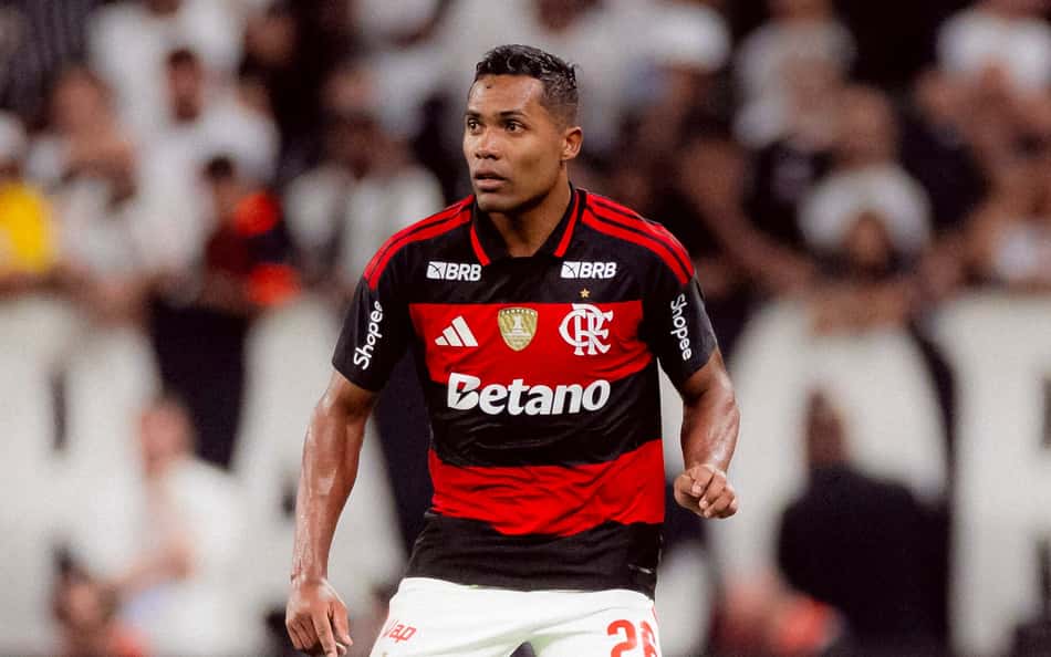 Alex Sandro em ação em Corinthians x Flamengo (Foto: Adriano Fontes/ Flamengo)
